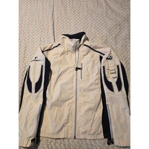Williams F1 Team Puma BMW Jacket Womens XS Cream Navy 2004 Vintage Good Racing